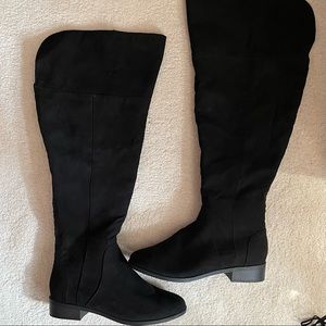 Stretchy Back Over the Knee Boots